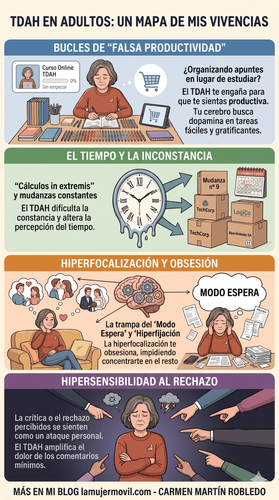 Infografía que explica el TDAH